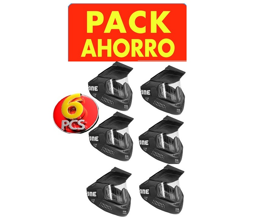 6 x Goggle ONE V3 Spirit Field Single Black - Free Shipping 2/4 Days.*